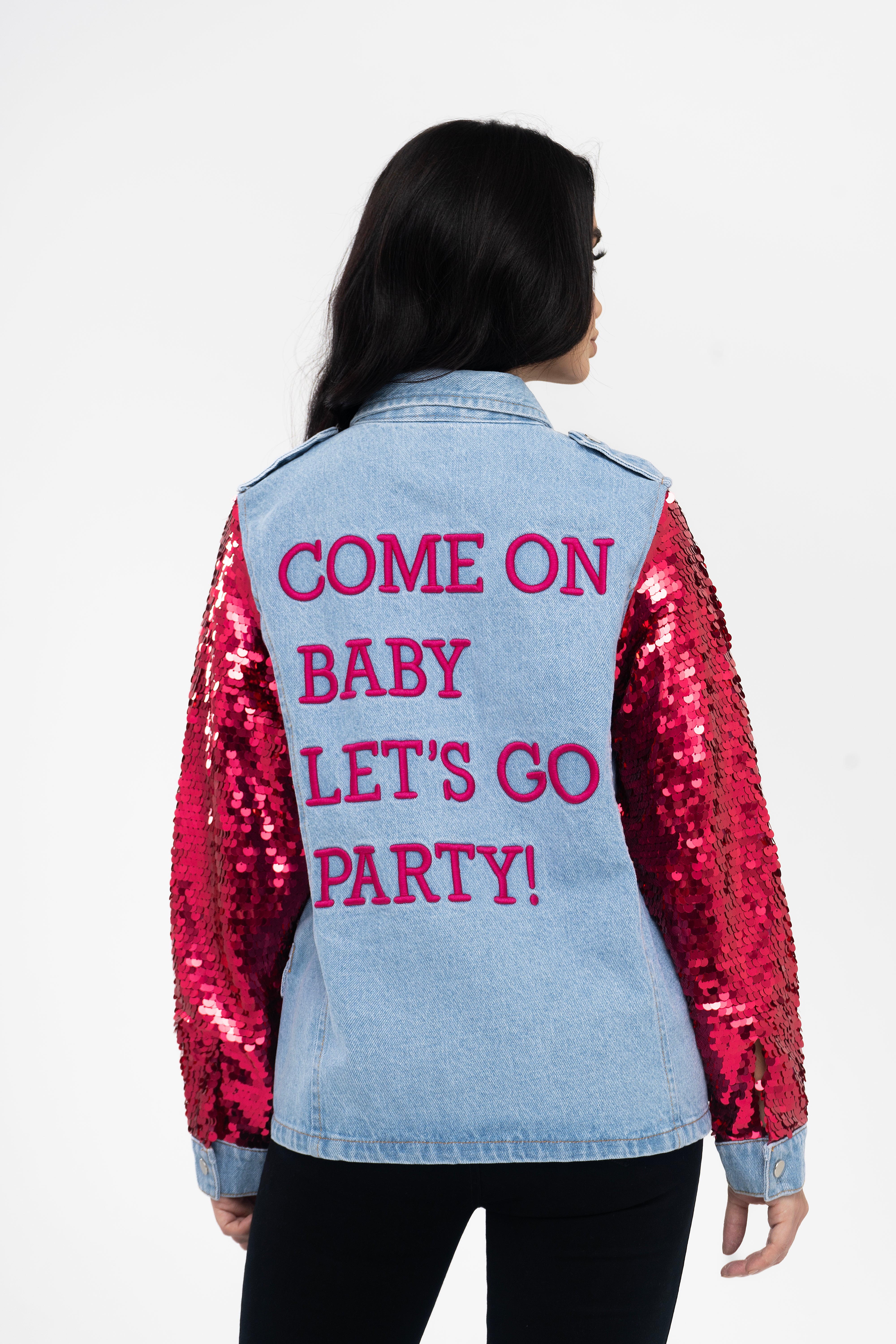 CHAQUETA SEQUINS RED