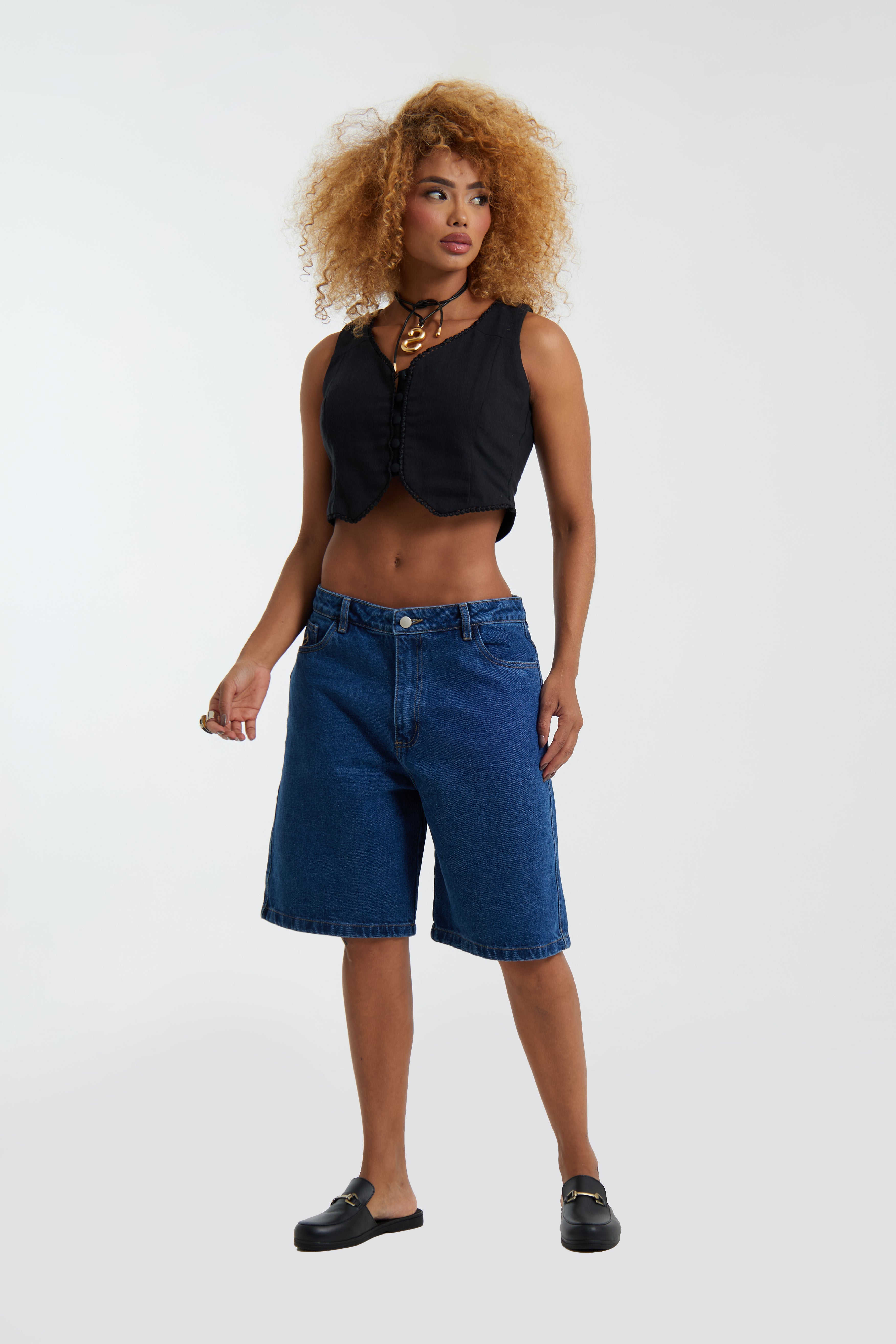 SHORT CLASICO DENIM