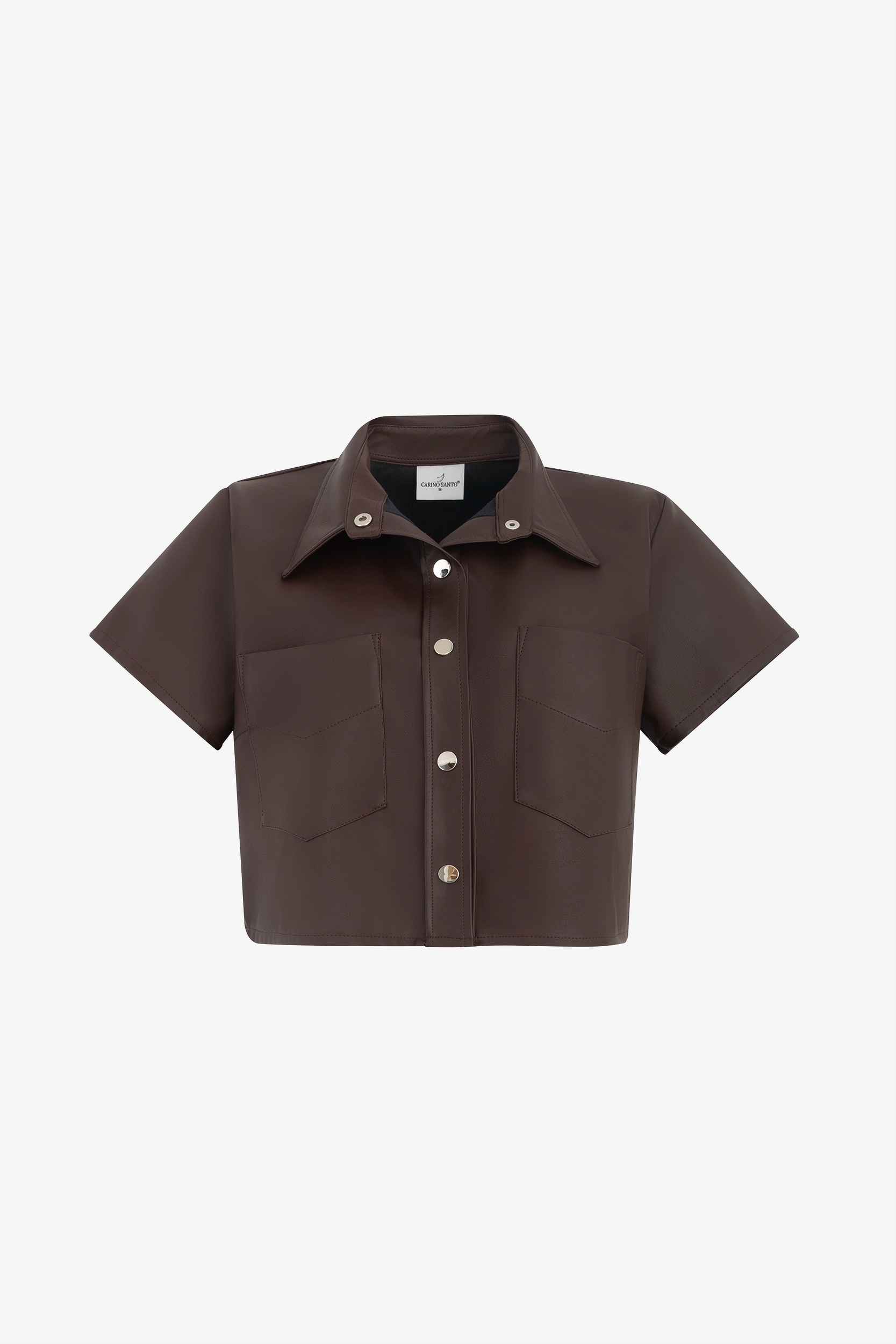 SHORT LEATHER SHIRT