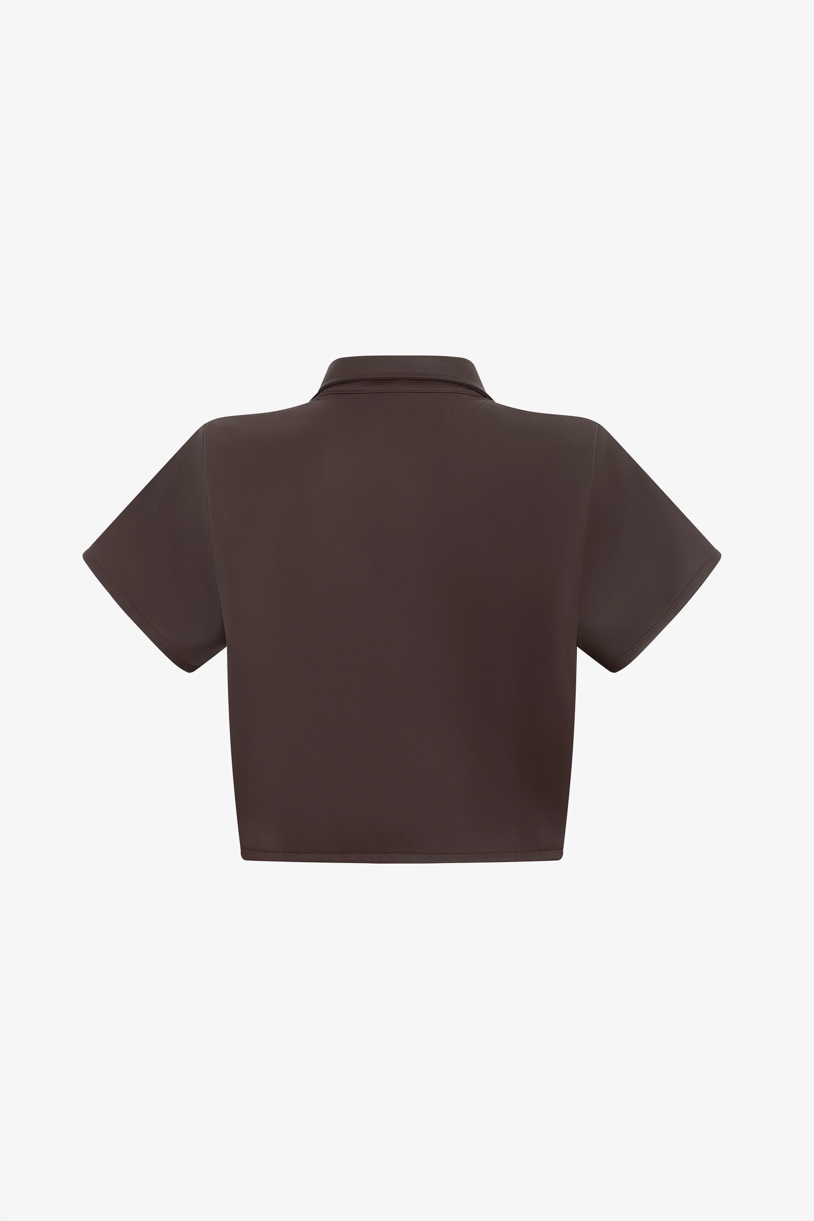 SHORT LEATHER SHIRT