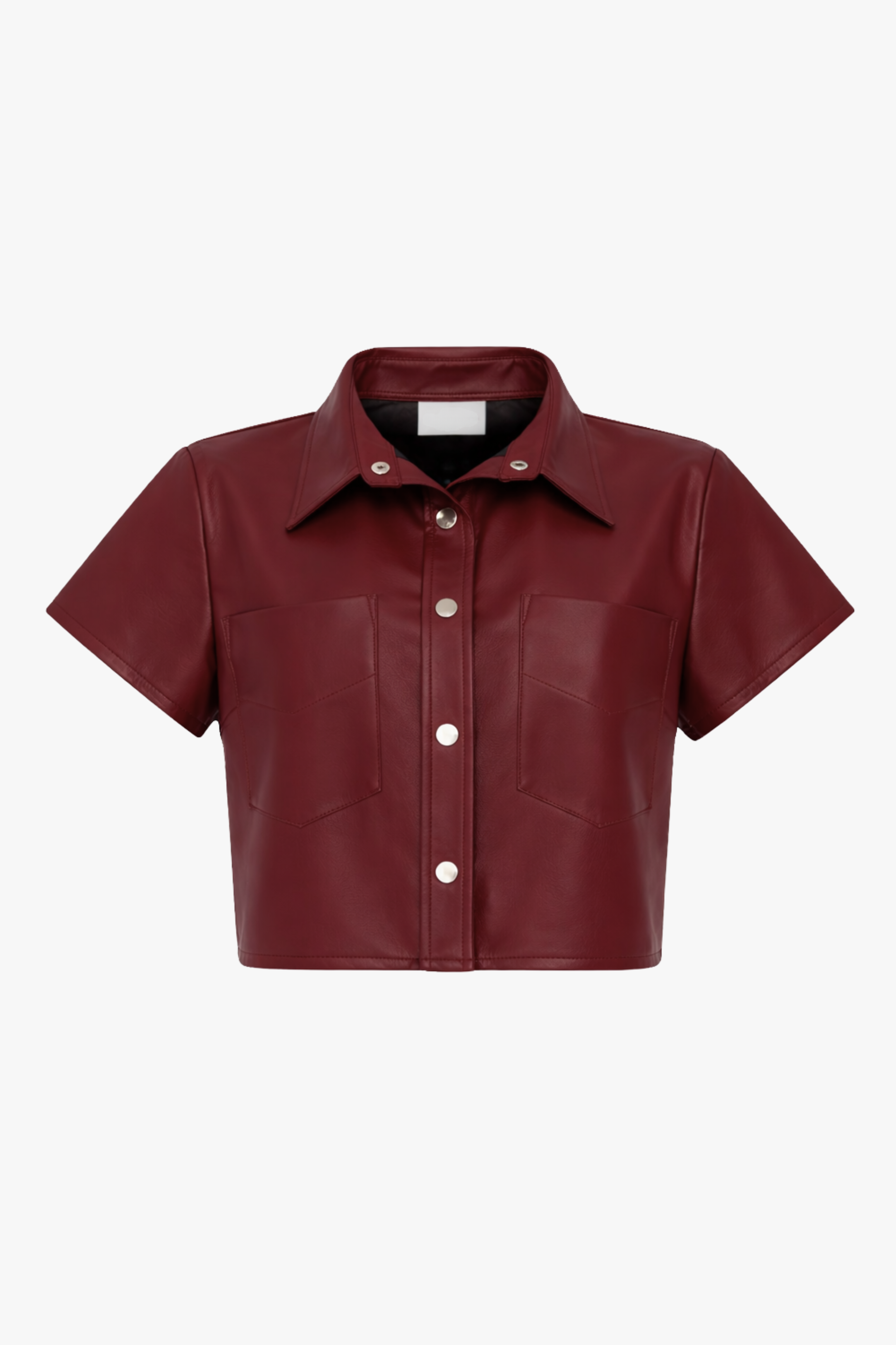 SHORT LEATHER SHIRT