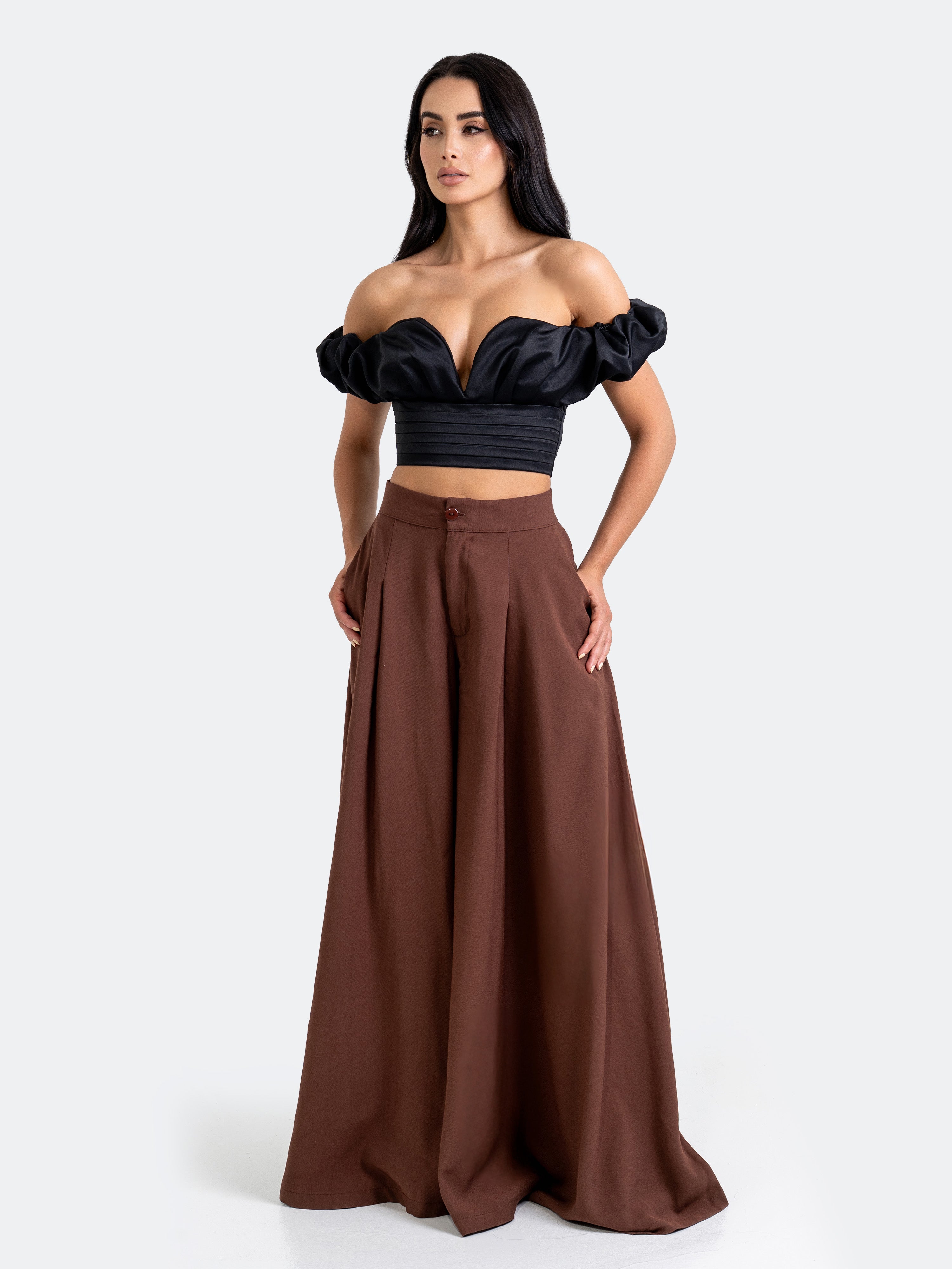 CROP TOP CELESTE