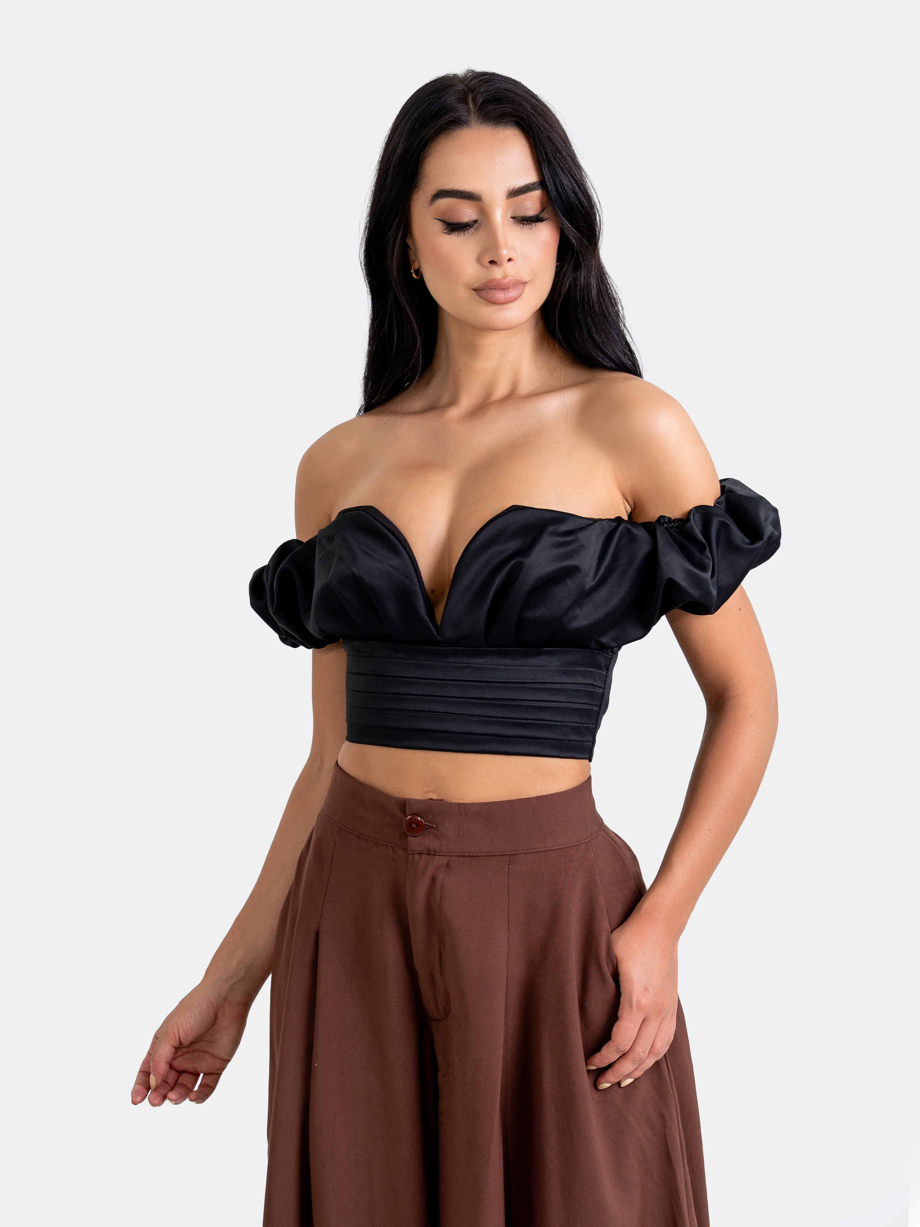 CROP TOP CELESTE