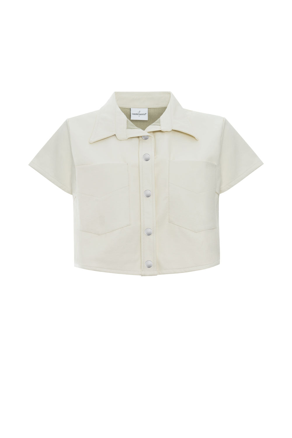 SHORT LEATHER SHIRT