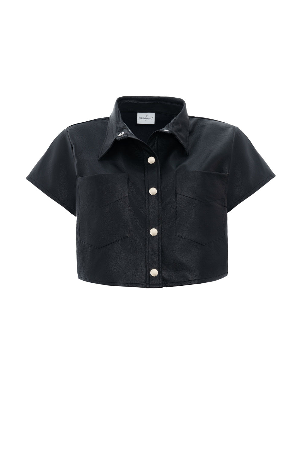 SHORT LEATHER SHIRT