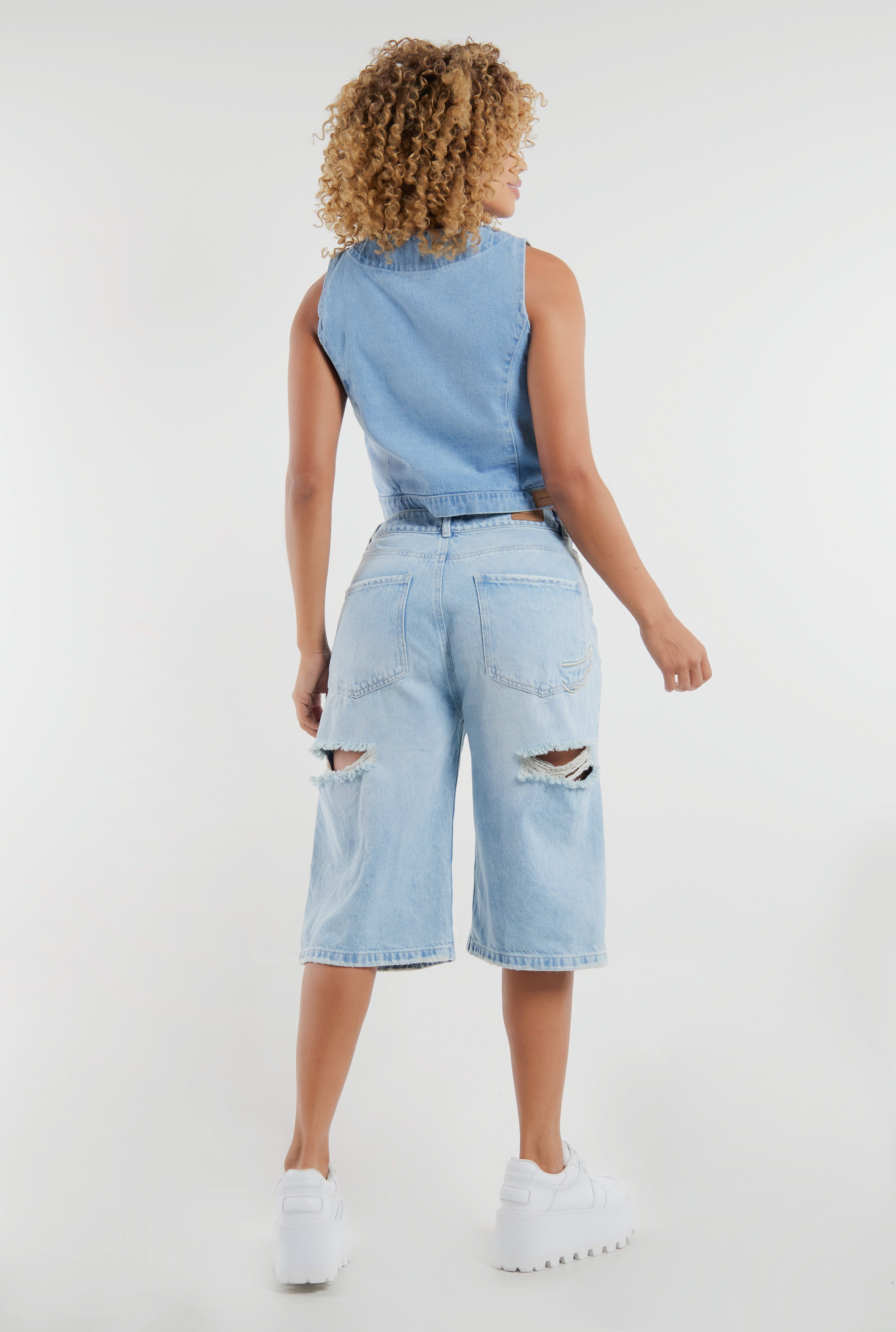 CHALECO INDIGO FIORI