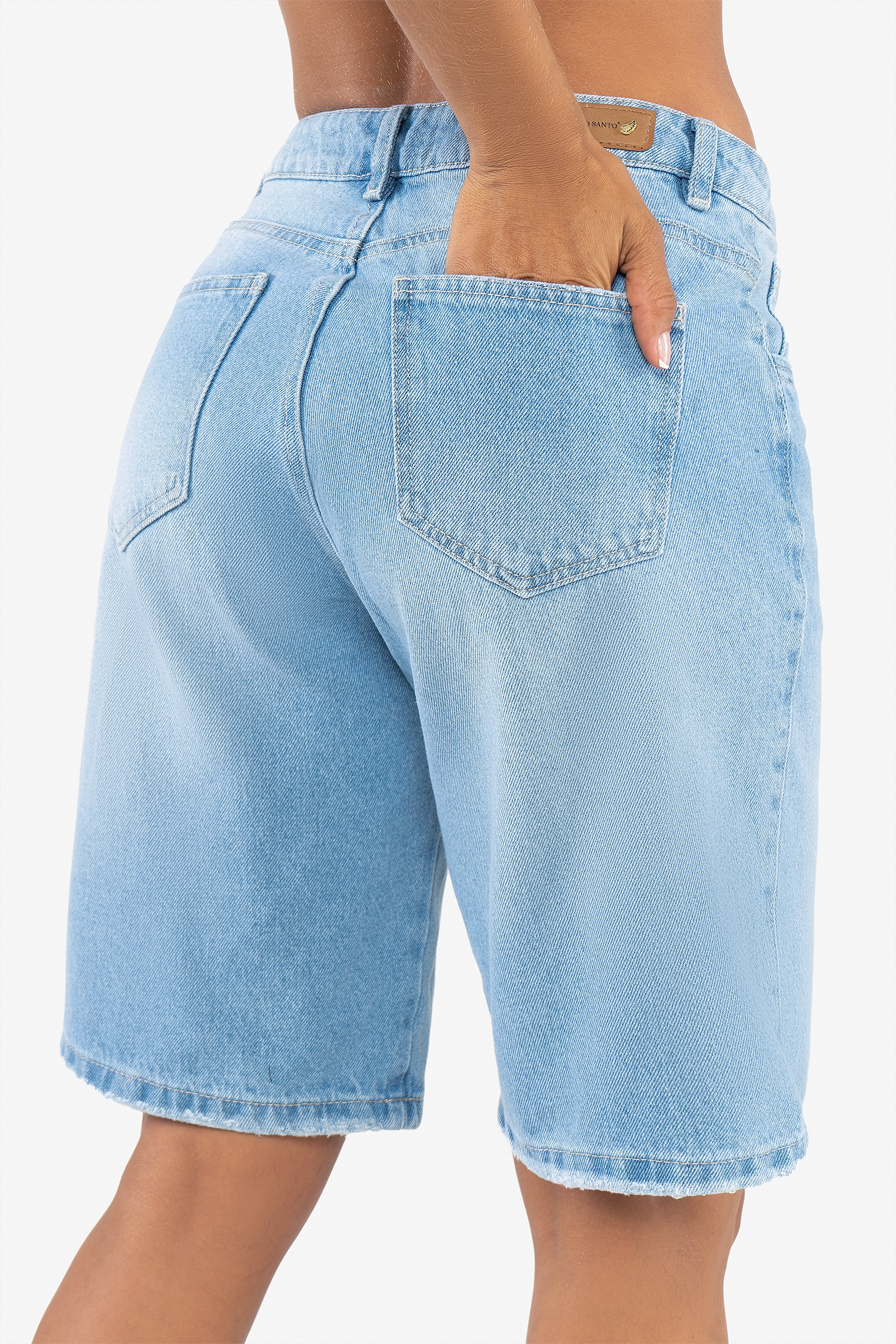 SHORT CLASICO DENIM CLARO