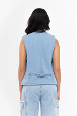 CHALECO COWGIRL DENIM