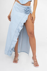 DISTRUTTA DENIM SKIRT