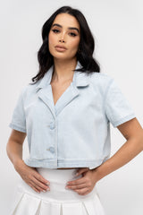 BLUSA DENIM BUTTON