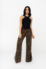 ANIMAL PRINT CARGO PANTS