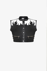 BLUSA BLACK FLAME