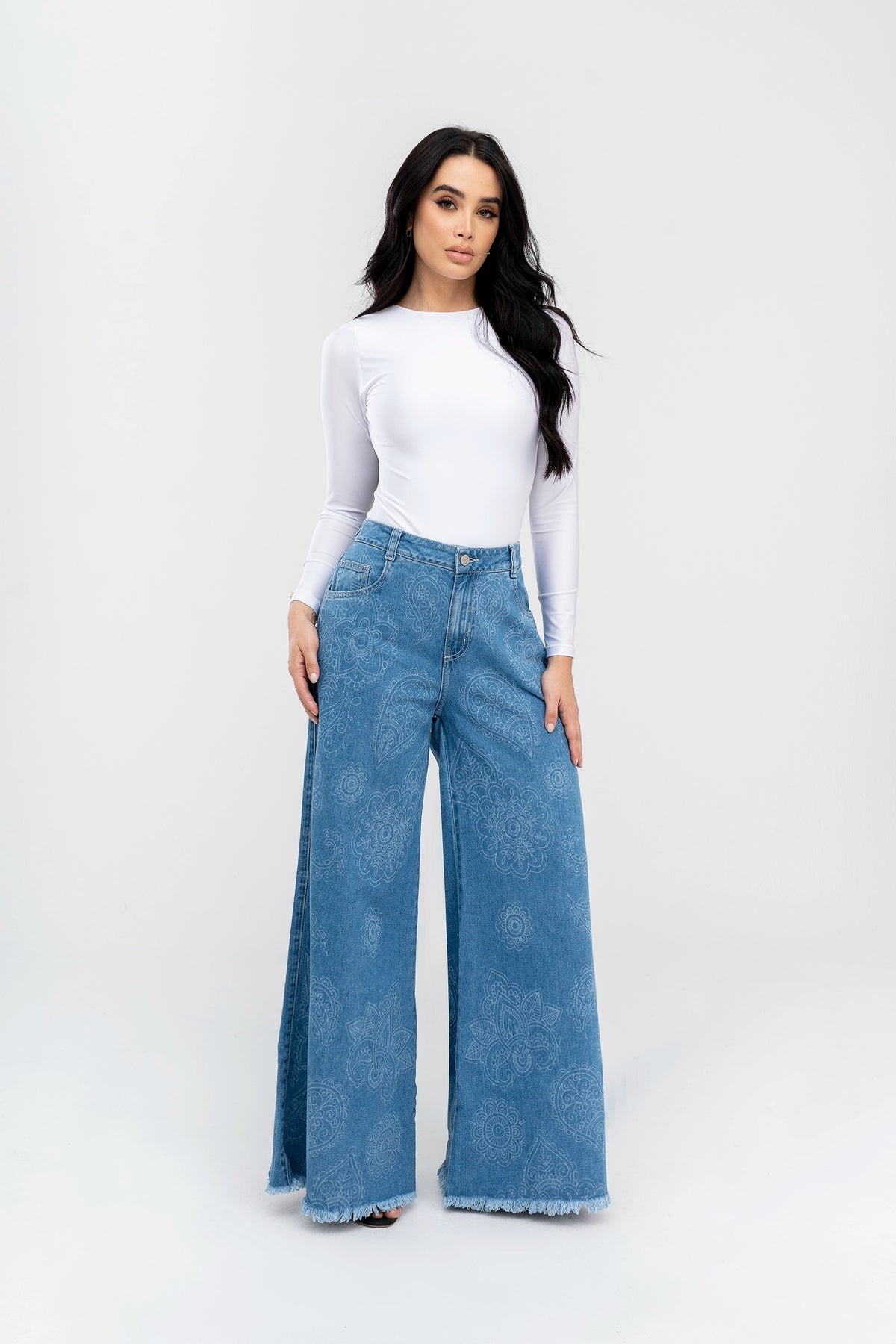 PANTALON PALAZZO ARABESCO