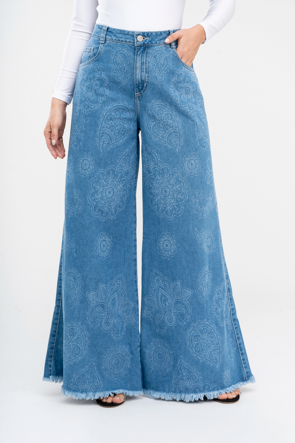 PANTALON PALAZZO ARABESCO