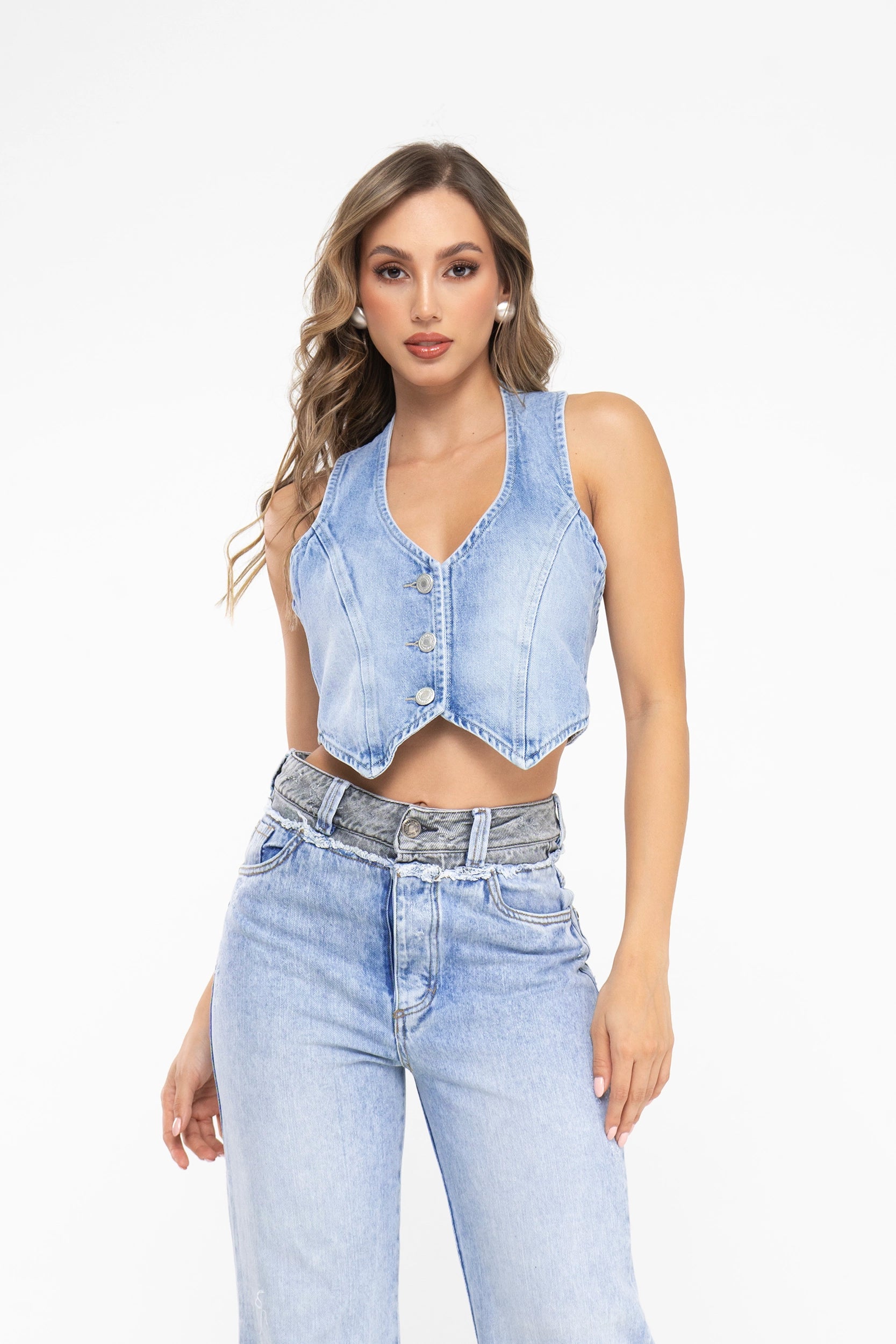 CROP TOP DENIM