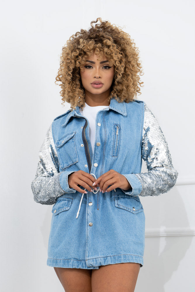 JACKET DENIM LENTEJUELAS