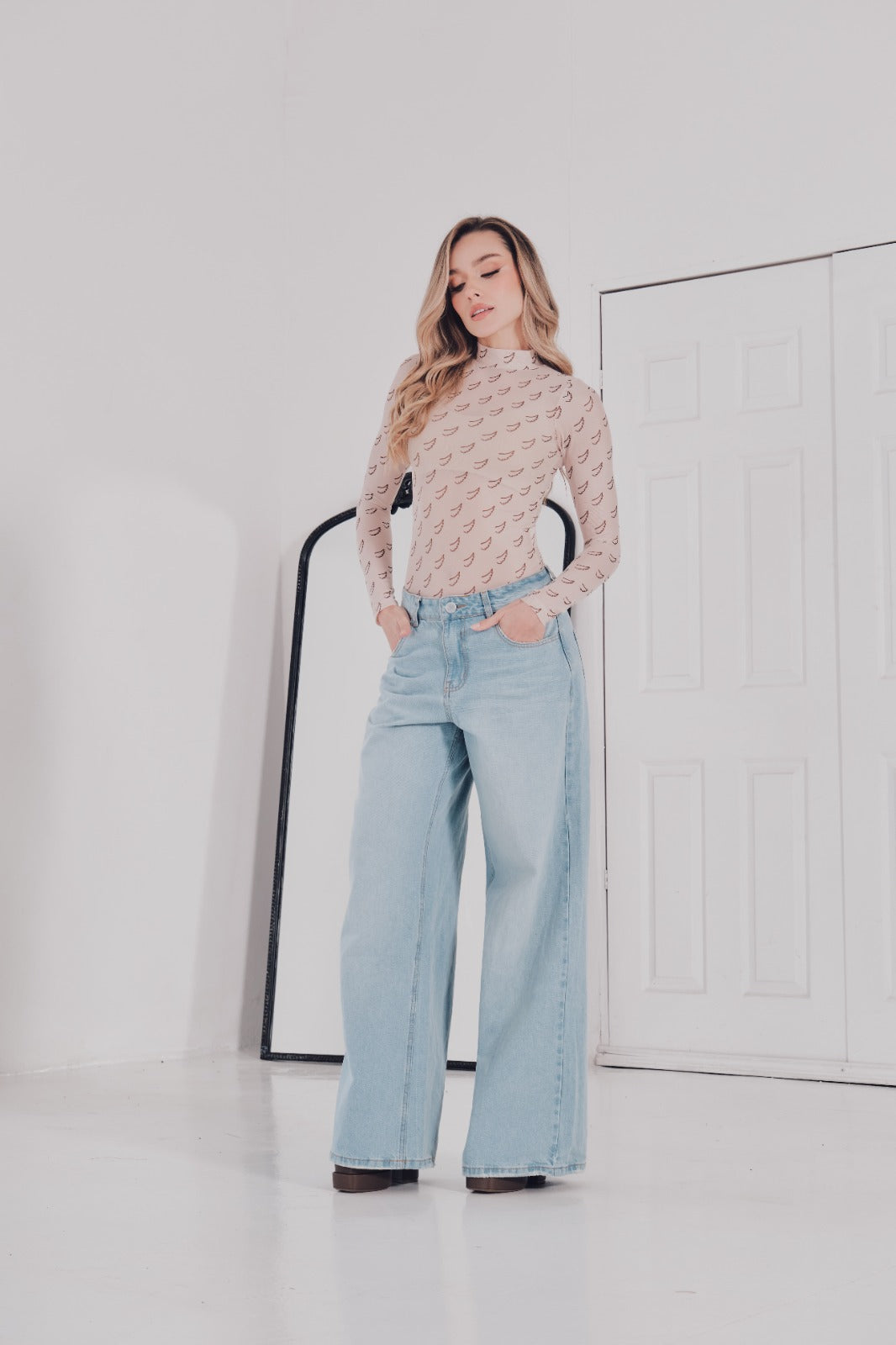 JEAN DENIM PERLA WIDE LEG