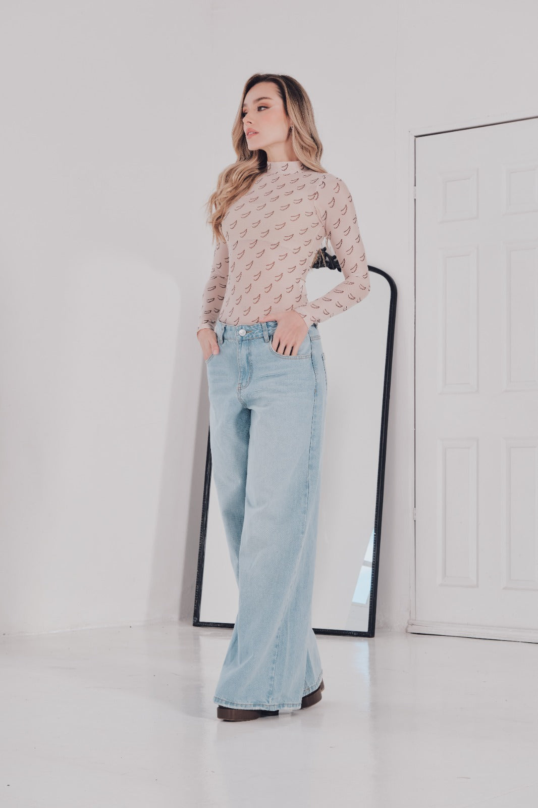 JEAN DENIM PERLA WIDE LEG