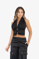 CROP TOP HALTER